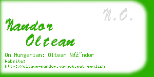 nandor oltean business card